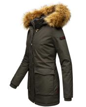 Navahoo Schneeengel-Princess Damen Parka Winterjacke mit KapuzeAnthrazit Gr&ouml;&szlig;e XS - Gr. 34