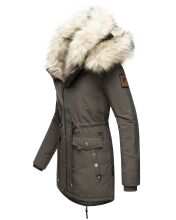 Navahoo Sweety 2 in 1 ladies parka winterjacket with fur collar - Anthracite-Gr.S