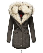 Navahoo Sweety Damen 2in1 Parka Winterjacke warmhaltend Anthrazit Gr&ouml;&szlig;e M - Gr. 38