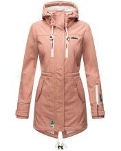 Marikoo Zimtzicke Damen lange Softshell Jacke B614 Terrakotta Größe S - Gr. 36