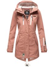 Marikoo Zimtzicke Damen lange Softshell Jacke B614 Terrakotta Gr&ouml;&szlig;e XXL - Gr. 44