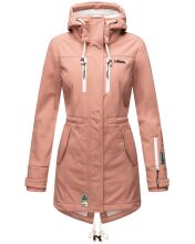 Marikoo Zimtzicke Damen lange Softshell Jacke B614 Terrakotta Gr&ouml;&szlig;e XXL - Gr. 44