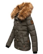Navahoo Zoja Damen gespteppte Winterjacke gefüttert mit Teddyfell Anthrazit Größe S - Gr. 36