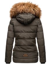 Navahoo Zoja Damen gesteppte Winterjacke gefüttert mit Teddyfell Anthrazit Größe S - Gr. 36