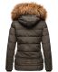 Navahoo Zoja Damen gesteppte Winterjacke gefüttert mit Teddyfell Anthrazit Größe S - Gr. 36