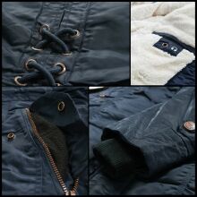 Navahoo LaViva warm ladies winter jacket with teddy fur Navy-Gr.3XL