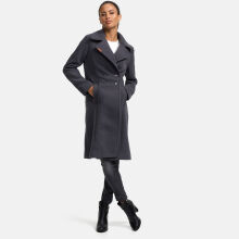 Navahoo Wooly Damen Trenchcoat Winter Mantel Anthrazit Gr&ouml;&szlig;e XXXL - Gr. 46