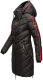 Marikoo Armasa lange Damen Winter Steppjacke Schwarz Gr.S