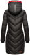 Marikoo Armasa lange Damen Winter Steppjacke Schwarz Gr.S