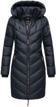 Marikoo Armasa lange Damen Winter Steppjacke Navy Gr.L