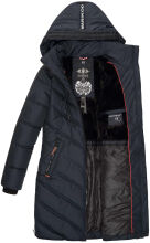 Marikoo Armasa lange Damen Winter Steppjacke Navy Gr.L