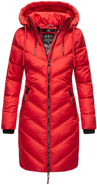 Marikoo Armasa lange Damen Winter Steppjacke Rot Gr.S