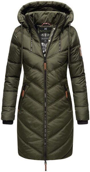 Marikoo Armasa lange Damen Winter Steppjacke Olive Gr.S