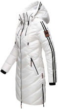 Marikoo Armasa lange Damen Winter Steppjacke Weiss Gr.XXL