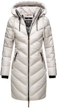 Marikoo Armasa lange Damen Winter Steppjacke Hellgrau Gr.S