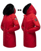 Marikoo Karambaa Damen Parka Winterjacke Rot-Gr.S