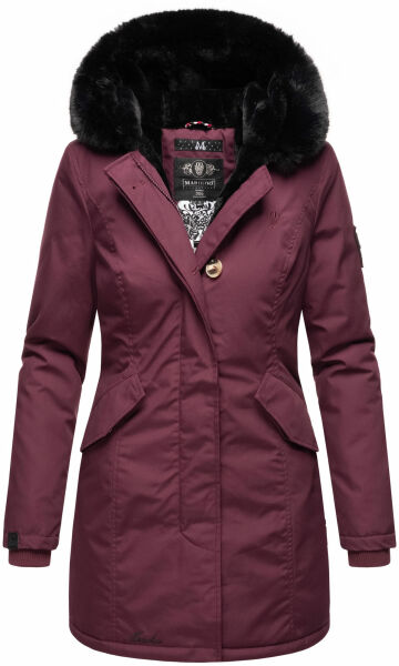 Marikoo Karambaa Damen Parka Winterjacke Weinrot-Gr.S