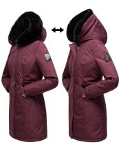 Marikoo Karambaa Damen Parka Winterjacke Weinrot-Gr.S