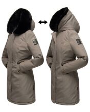 Marikoo Karambaa Damen Parka Winterjacke Grau-Gr.S