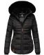Navahoo Melikaa Damen Winterjacke mit Kunstfellkragen & Kapuze Schwarz-Gr.XS