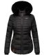 Navahoo Melikaa ladies winter jacket with faux fur collar & hood Schwarz-Gr.S