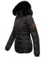 Navahoo Melikaa ladies winter jacket with faux fur collar & hood Schwarz-Gr.S