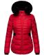 Navahoo Melikaa Damen Winterjacke mit Kunstfellkragen & Kapuze Rot-Gr.XS