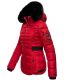 Navahoo Melikaa Damen Winterjacke mit Kunstfellkragen & Kapuze Rot-Gr.XS