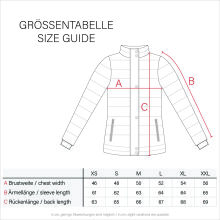 Navahoo Melikaa Damen Winterjacke mit Kunstfellkragen &amp; Kapuze Rot-Gr.XL
