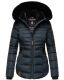 Navahoo Melikaa ladies winter jacket with faux fur collar & hood Navy-Gr.S