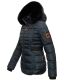 Navahoo Melikaa ladies winter jacket with faux fur collar & hood Navy-Gr.S