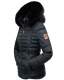 Navahoo Melikaa ladies winter jacket with faux fur collar & hood Navy-Gr.S