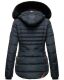 Navahoo Melikaa ladies winter jacket with faux fur collar & hood Navy-Gr.S