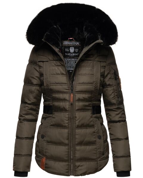 Navahoo Melikaa ladies winter jacket with faux fur collar & hood Anthrazit-Gr.XS
