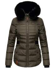 Navahoo Melikaa ladies winter jacket with faux fur collar & hood Anthrazit-Gr.M