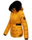 Navahoo Melikaa Damen Winterjacke mit Kunstfellkragen & Kapuze Gelb-Gr.XS