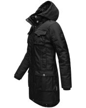 Navahoo Tiniis Damen Parka Winterjacke Schwarz Größe XS - Gr. 34