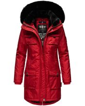 Navahoo Tiniis Damen Parka Winterjacke Rot Größe S - Gr. 36