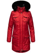 Navahoo Tiniis Damen Parka Winterjacke Rot Größe S - Gr. 36