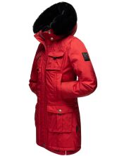 Navahoo Tiniis Damen Parka Winterjacke Rot Gr&ouml;&szlig;e M - Gr. 38
