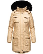 Navahoo Tiniis ladies parka winter jacket - Beige-Gr.XS