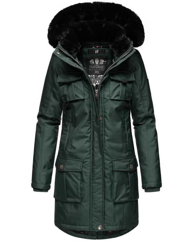 Navahoo Tiniis Damen Parka Winterjacke Grün