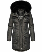 Navahoo Tiniis Damen Parka Winterjacke Anthrazit Größe XS - Gr. 34