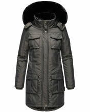 Navahoo Tiniis Damen Parka Winterjacke Anthrazit Größe S - Gr. 36