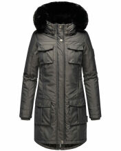 Navahoo Tiniis Damen Parka Winterjacke Anthrazit Größe S - Gr. 36