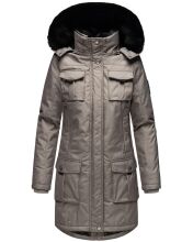 Navahoo Tiniis Damen Parka Winterjacke Grau Gr&ouml;&szlig;e XS - Gr. 34