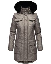 Navahoo Tiniis Damen Parka Winterjacke Grau Gr&ouml;&szlig;e XS - Gr. 34