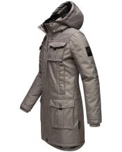 Navahoo Tiniis Damen Parka Winterjacke Grau Gr&ouml;&szlig;e XS - Gr. 34
