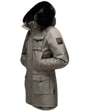 Navahoo Tiniis Damen Parka Winterjacke Grau Größe M - Gr. 38