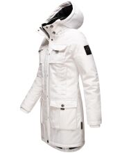 Navahoo Tiniis Damen Parka Winterjacke Weiss - Off White Gr&ouml;&szlig;e XS - Gr. 34